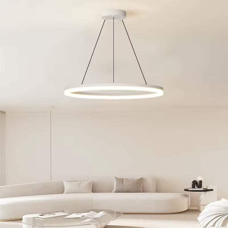 Lampara Led Colgante Redondo 600mm Blanco 36w