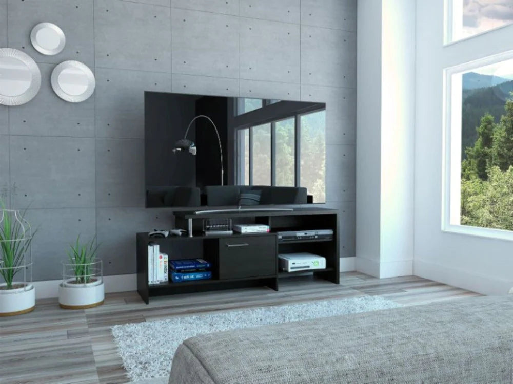Mesa para TV Bengala, Wengue, con capacidad para televisor de 47 pulgadas