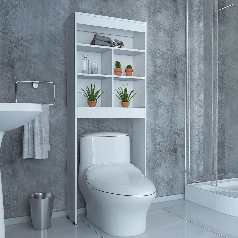 Optimizador Baño Bath, Blanco, con varios entrepaños