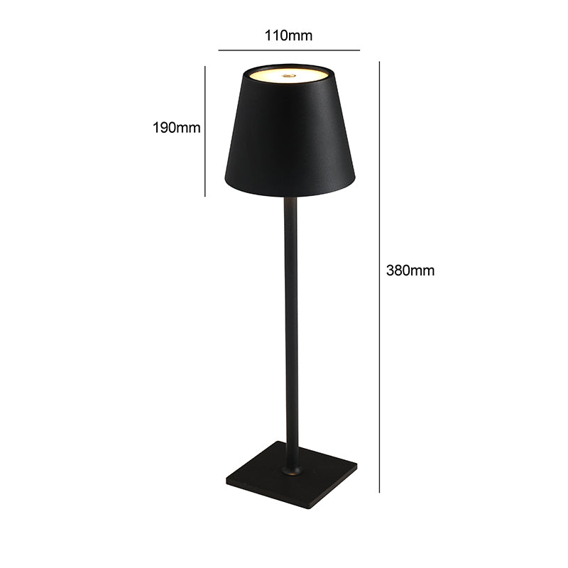 Lámpara Led Touch Recargable Negro