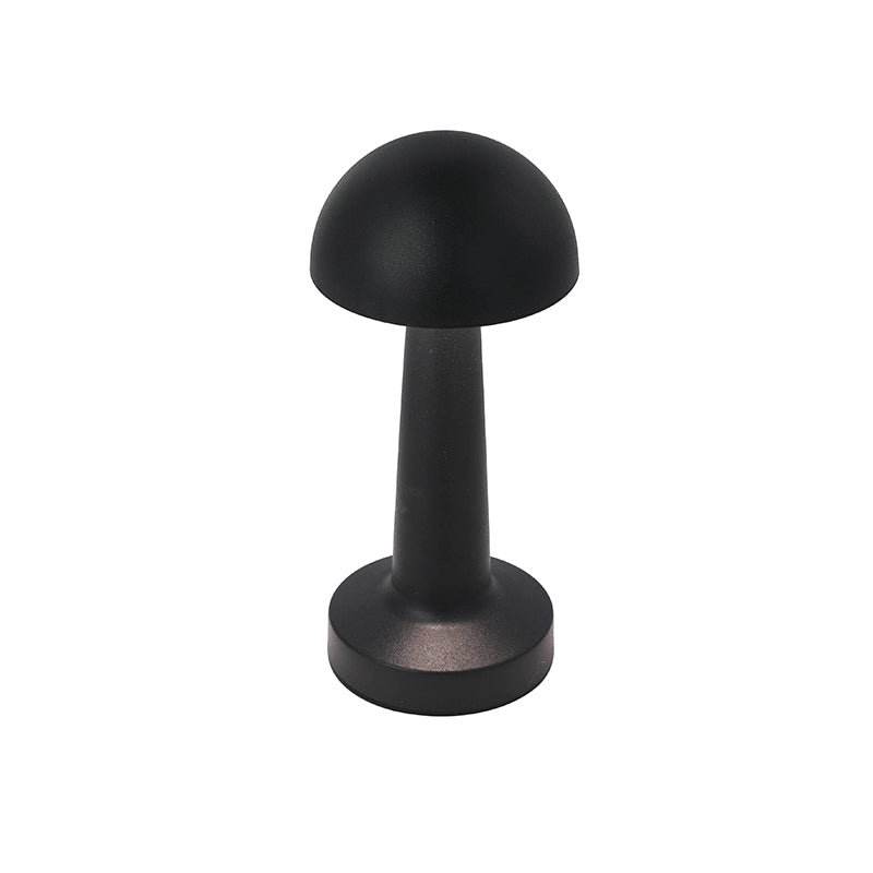 Lámpara Led Touch Recargable Modelo Hongo Negro