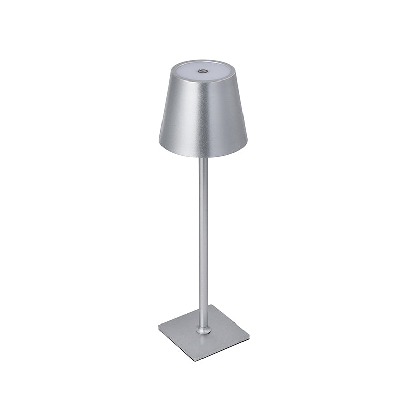 Lámpara Led Touch Recargable Plata