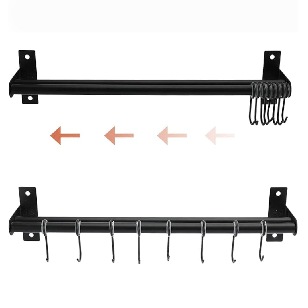 Colgador Organizador Doble Utensilios De Cocina 50cm