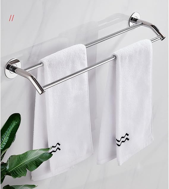 Porta Toalla Toallero Doble Barra 60 Cm