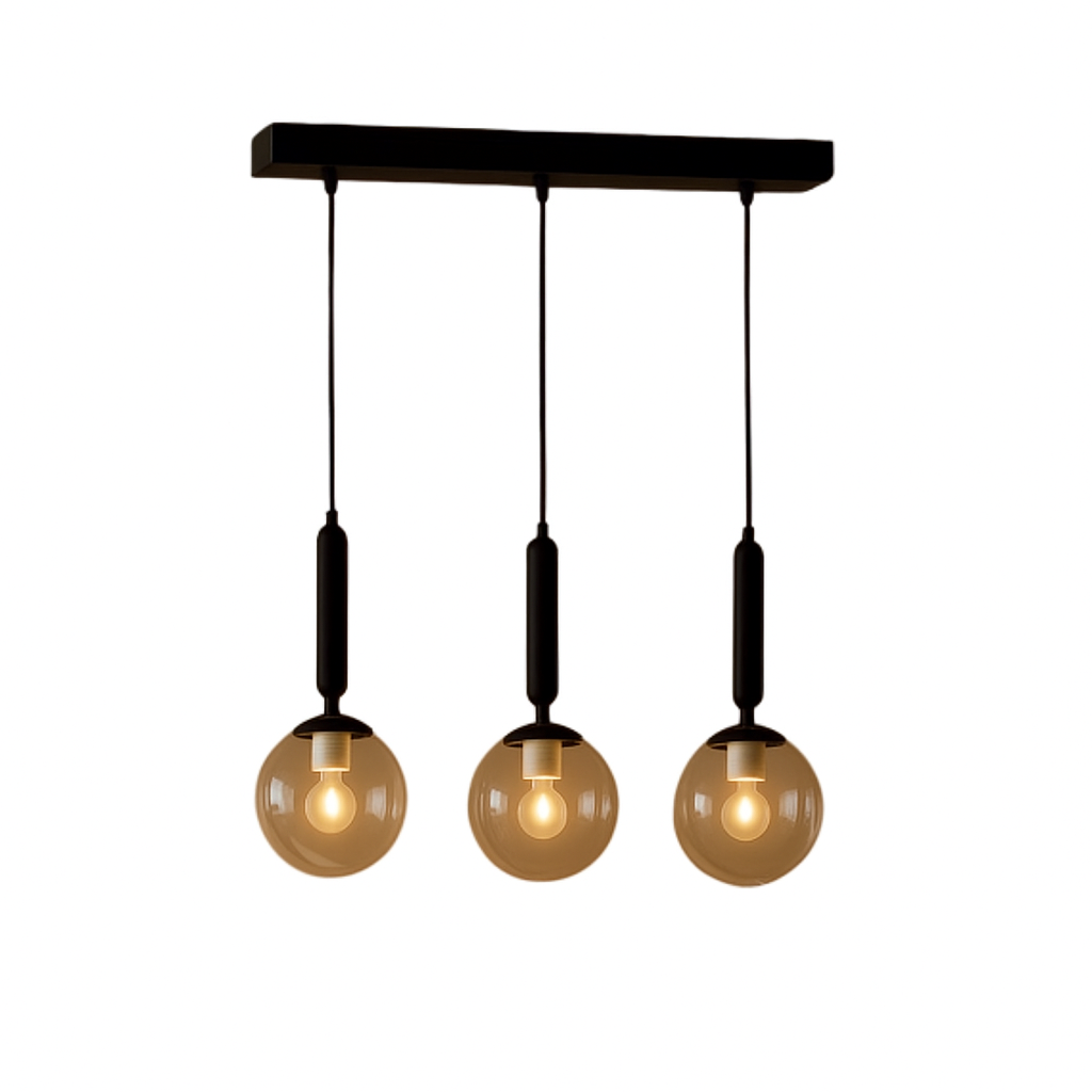 Lampara Odele Triple Negro