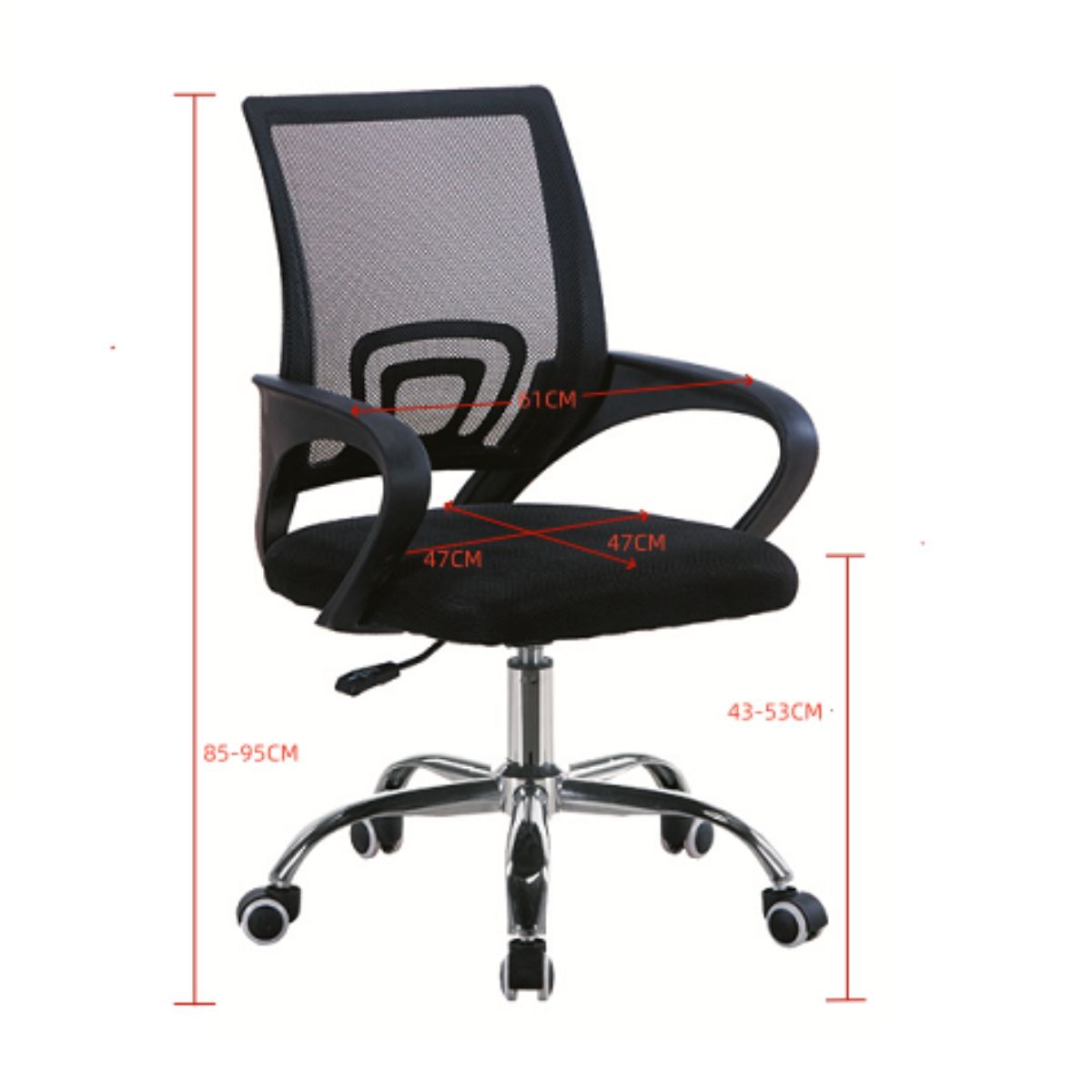 Silla De Oficina Ejecutiva Nueva York Ergonómica Respaldo Malla Blanca BM-520MW