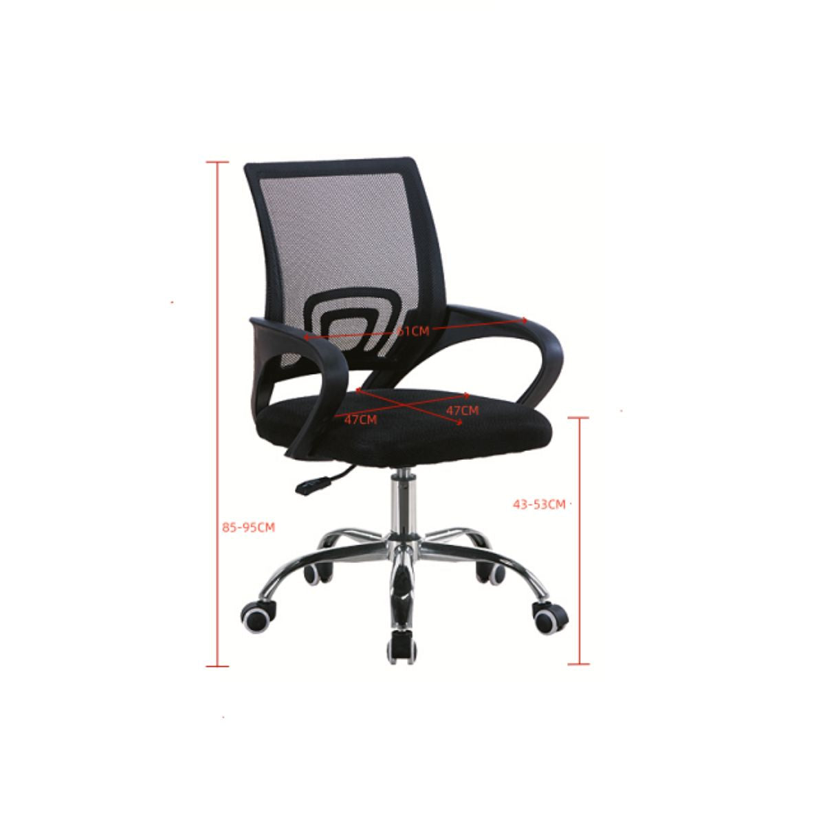 Silla De Oficina Ejecutiva Nueva York Ergonómica Respaldo Malla Gris BM-520MG