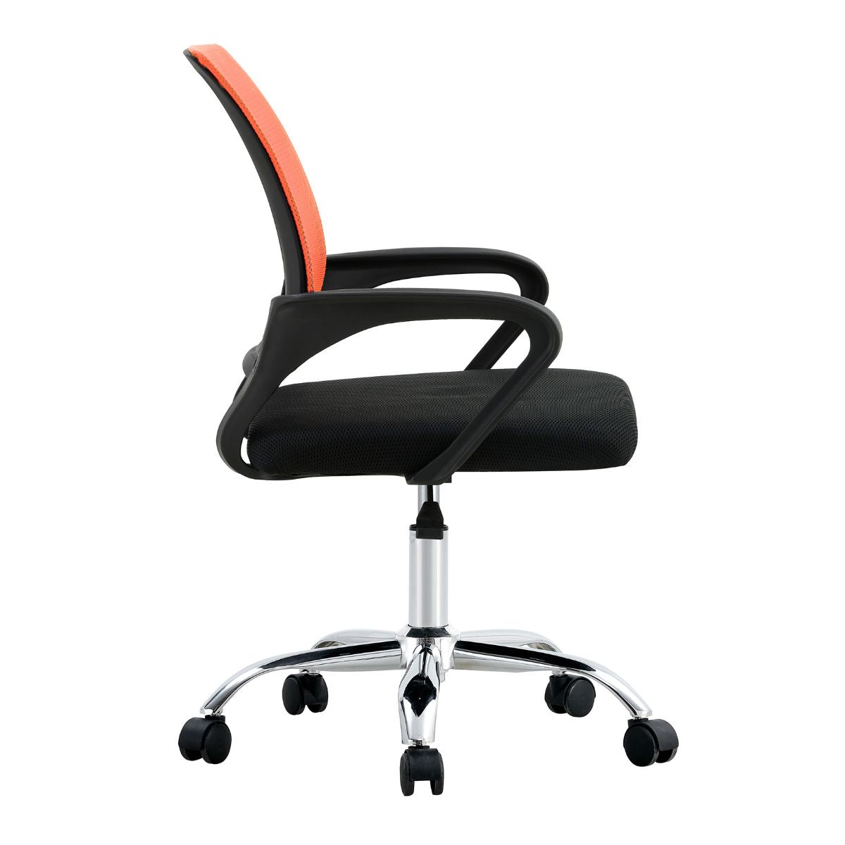 Silla De Oficina Ejecutiva Nueva York Ergonómica Respaldo Malla Naranja BM-520MO