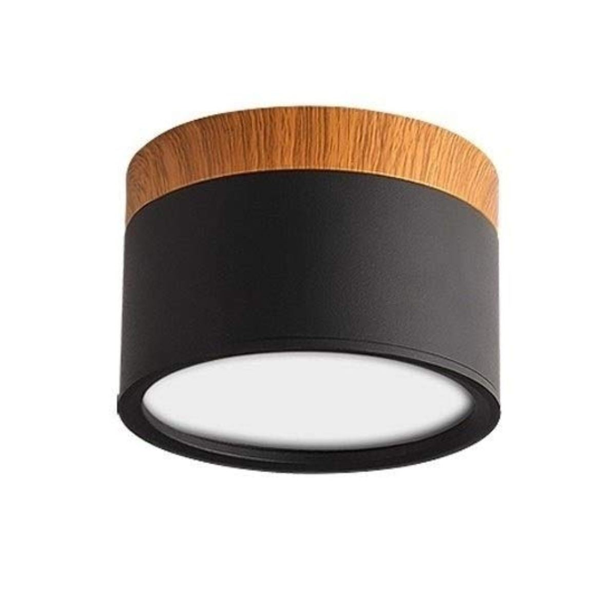 Panel Decorativo Sobrepuesto Negro Madera 6w 3000k