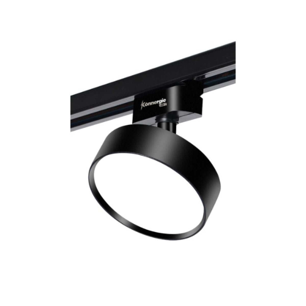 Panel Led Redondo Negro 18w Calido 3000k A Riel Modelo Qutu – Dekora Chile