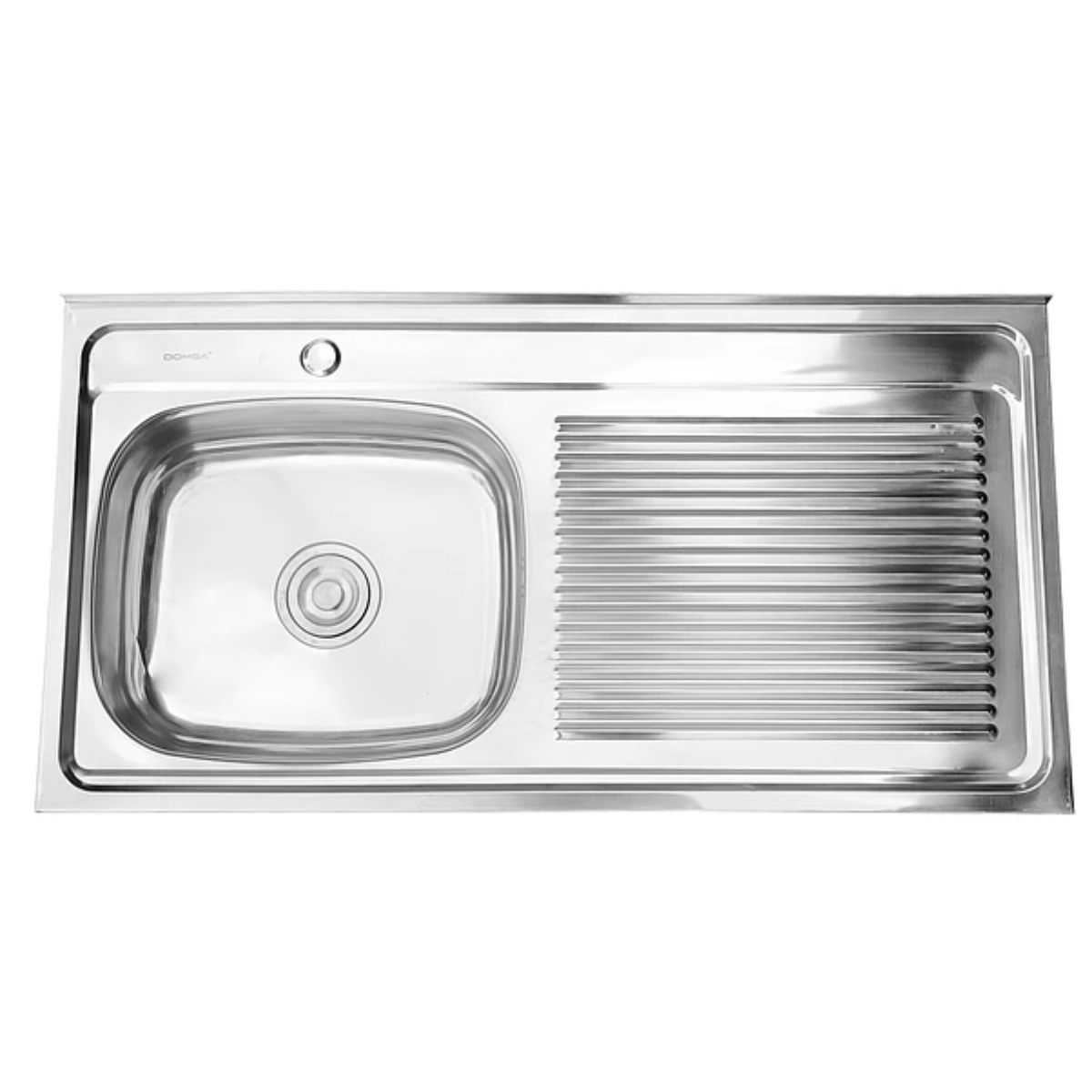 Lavaplatos Sobreponer con Desagüe 100x50 Cm Secador Derecho