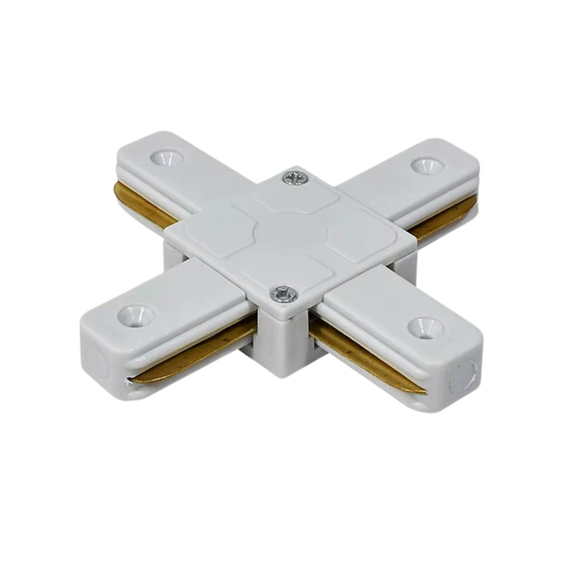 Conector Blanco Modelo X Para Riel Monofasico