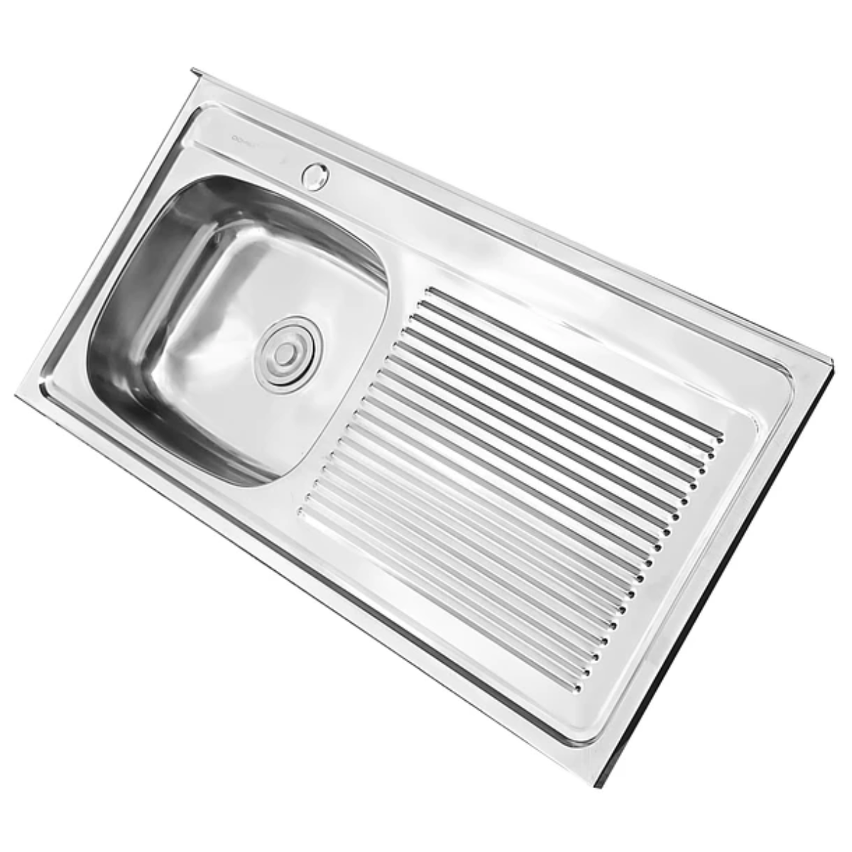 Lavaplatos Sobreponer con Desagüe 100x50 Cm Secador Derecho