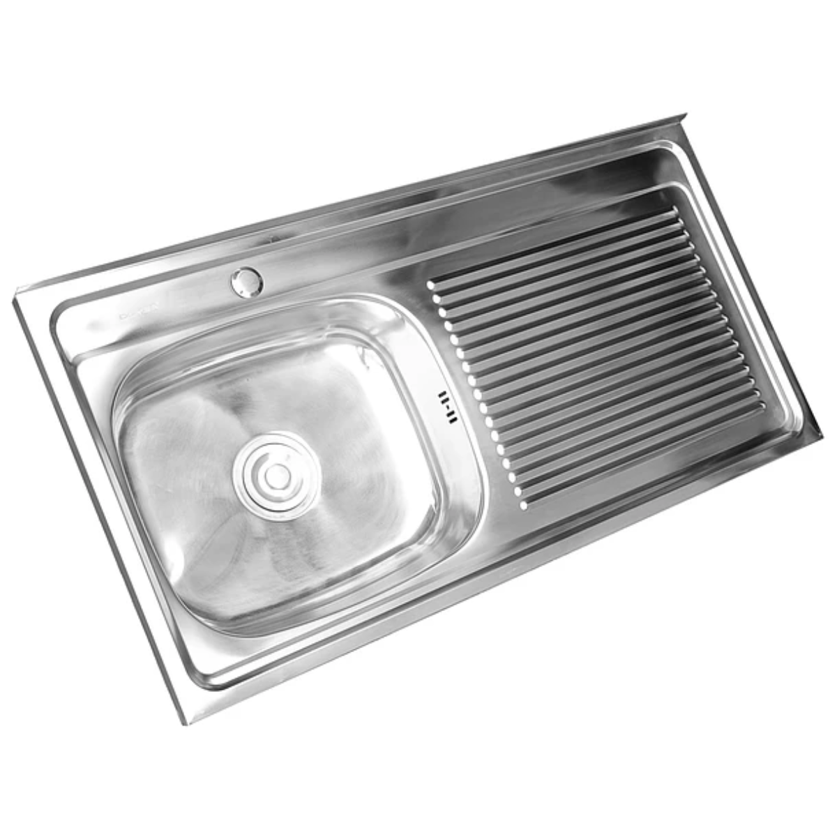 Lavaplatos Sobreponer con Desagüe 100x50 Cm Secador Derecho