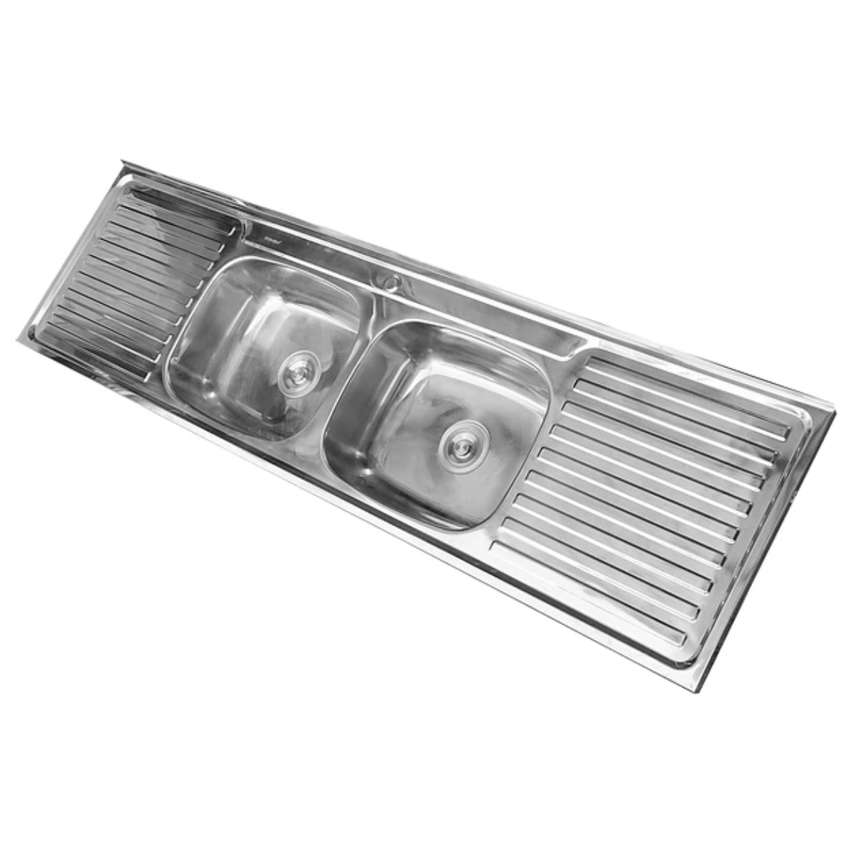 Lavaplatos Doble Sobreponer con Desagüe 180x50 Cm