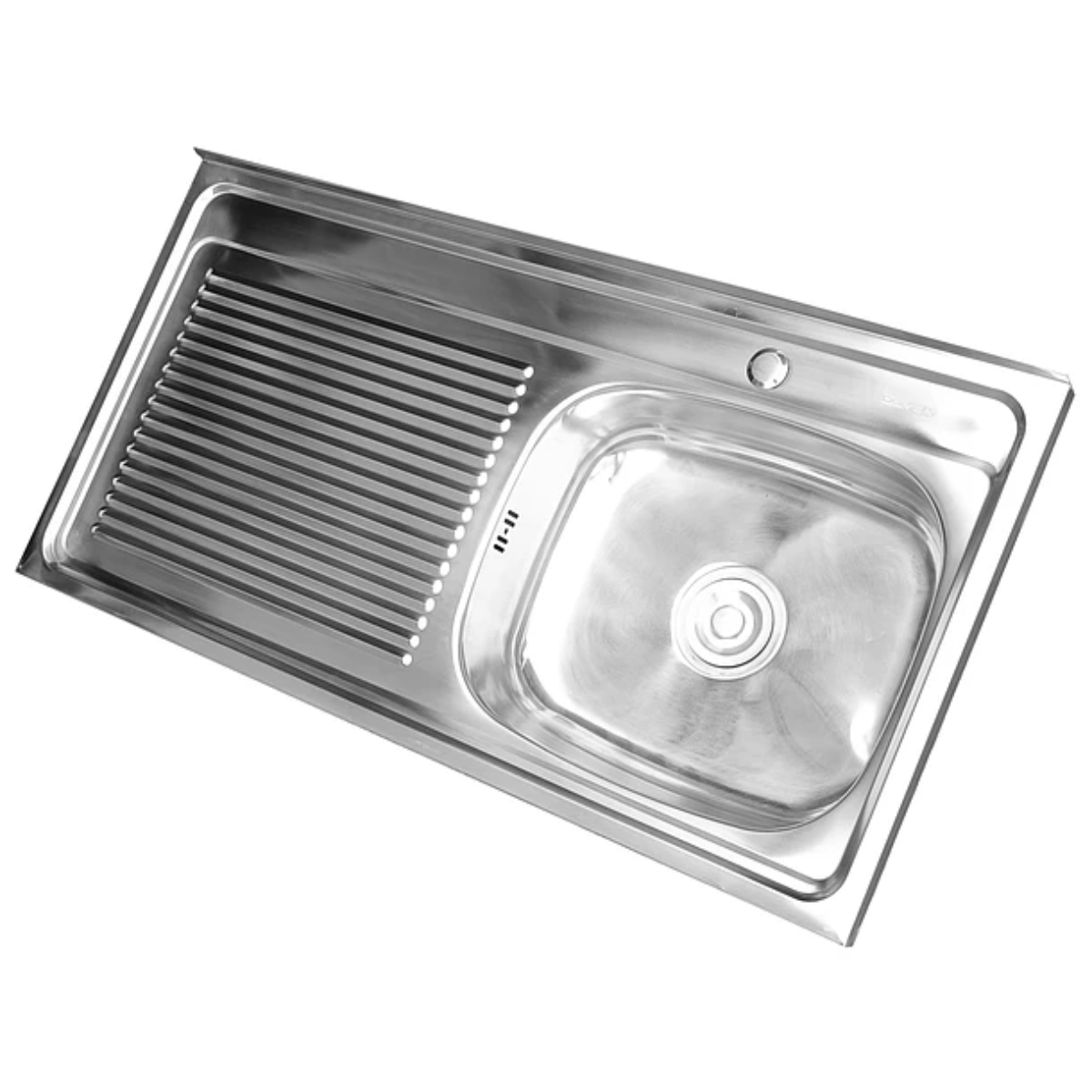 Lavaplatos Sobreponer con Desagüe 100x50 Cm Secador Izquierdo