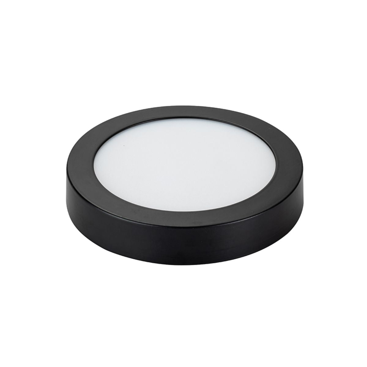 Foco Led Sobrepuesto Redondo Negro 18w Calido 3000k