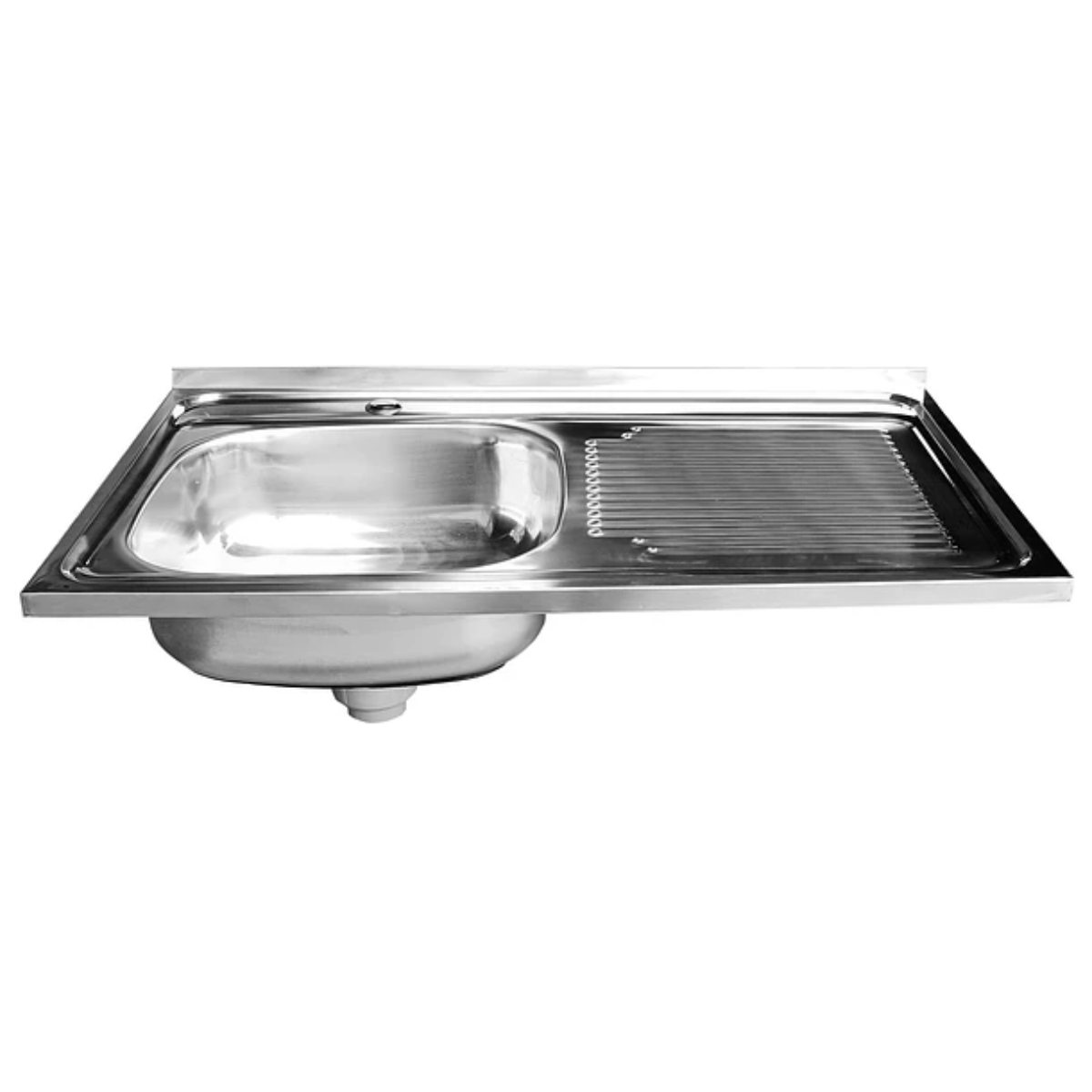 Lavaplatos Sobreponer con Desagüe 80x50 Cm Secador Derecho