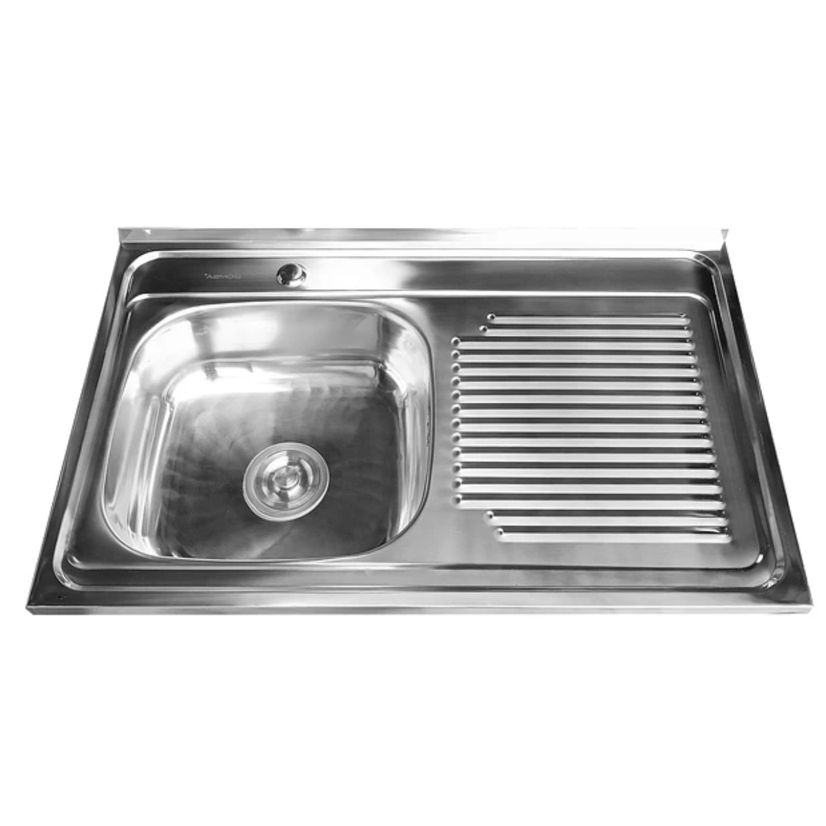 Lavaplatos Sobreponer con Desagüe 80x50 Cm Secador Derecho