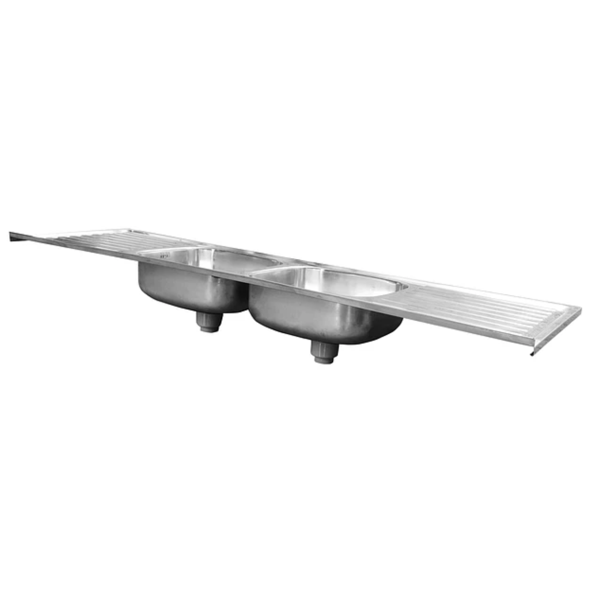 Lavaplatos Doble Sobreponer con Desagüe 180x50 Cm