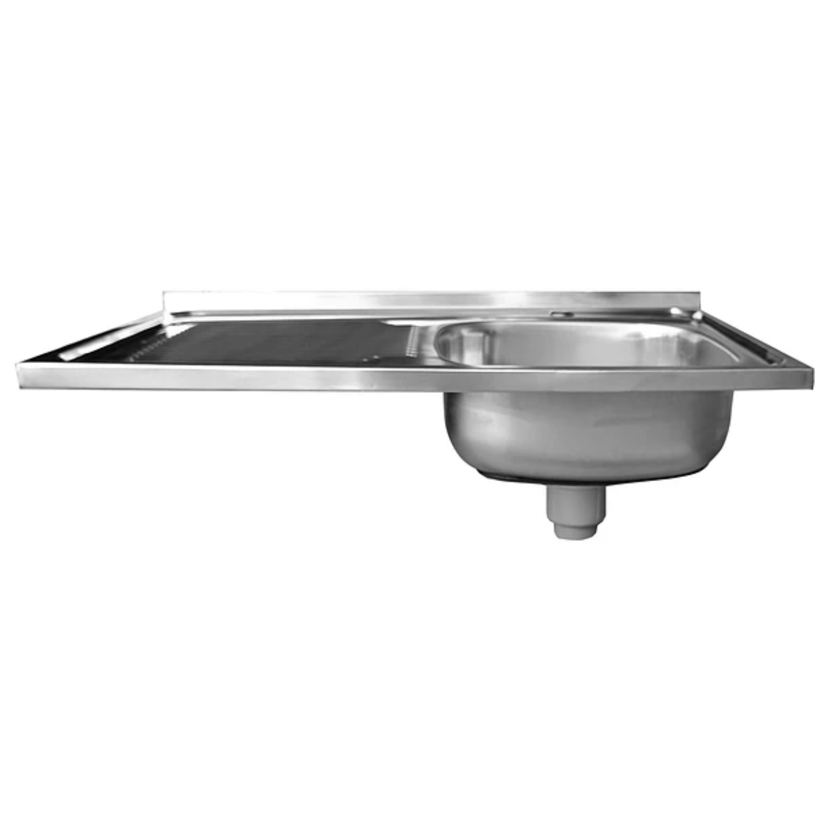 Lavaplatos Sobreponer con Desagüe 80x50 Cm Secador Izquierdo