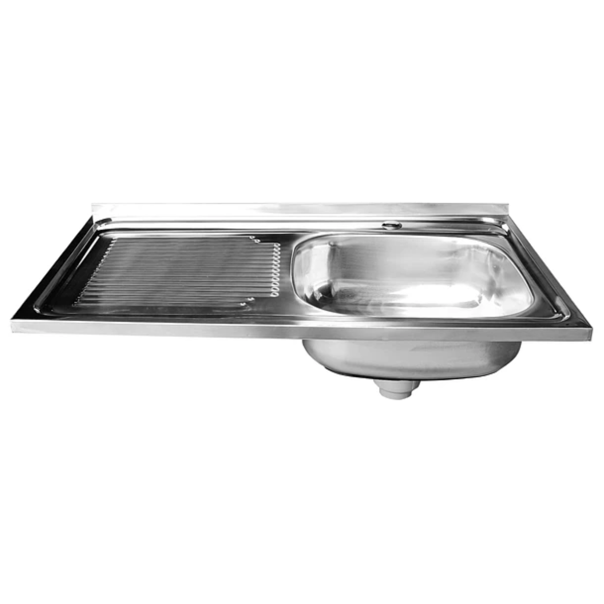 Lavaplatos Sobreponer con Desagüe 80x50 Cm Secador Izquierdo