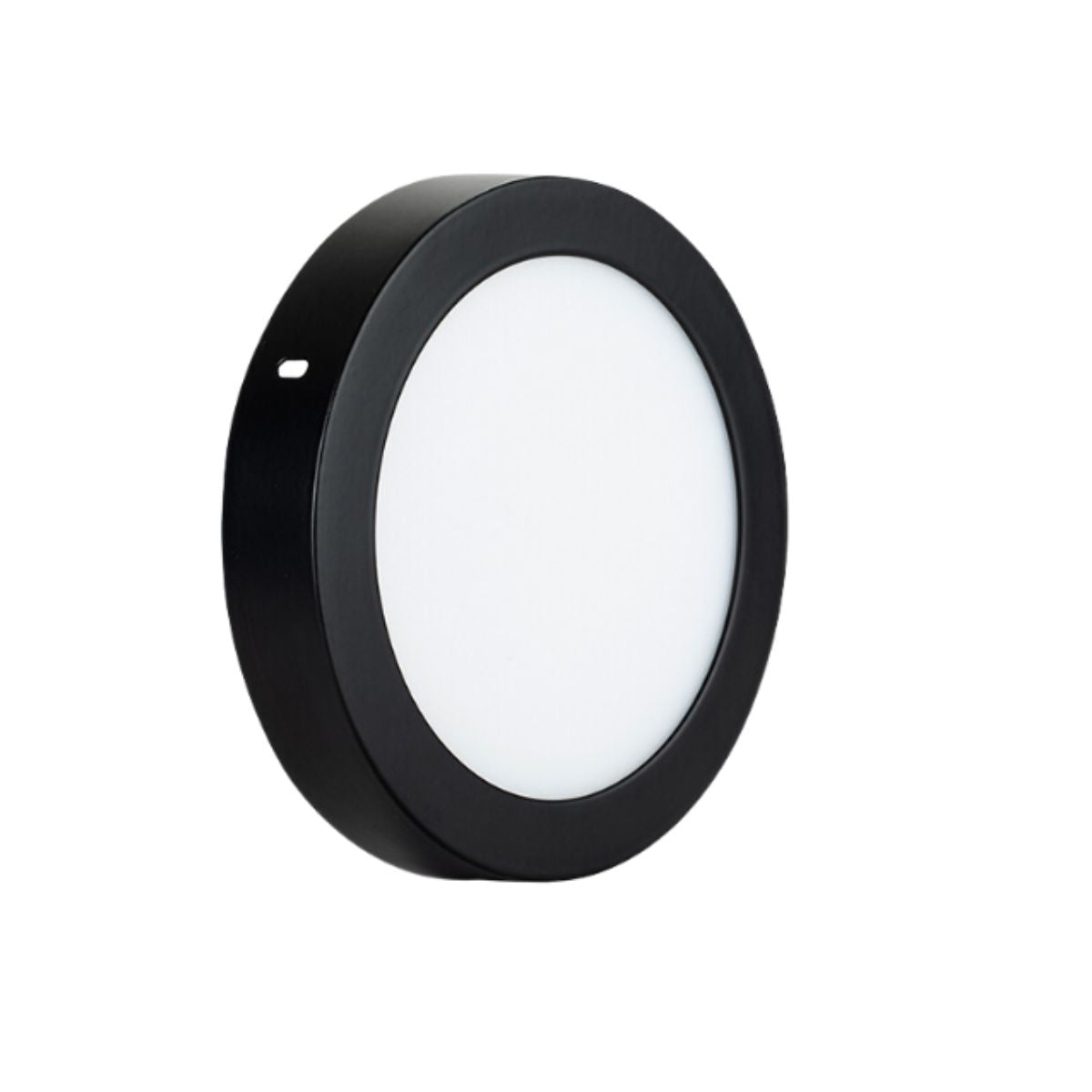 Foco Led Sobrepuesto Redondo Negro 18w Calido 3000k