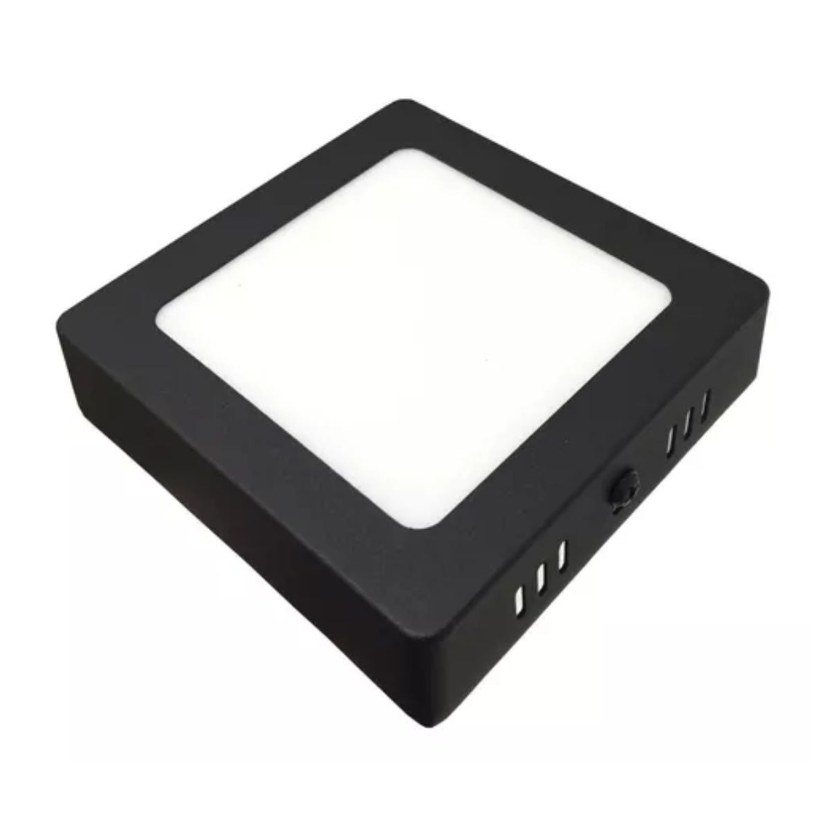 Foco Led Sobrepuesto Cuadrado Negro 18w Frio 6500k