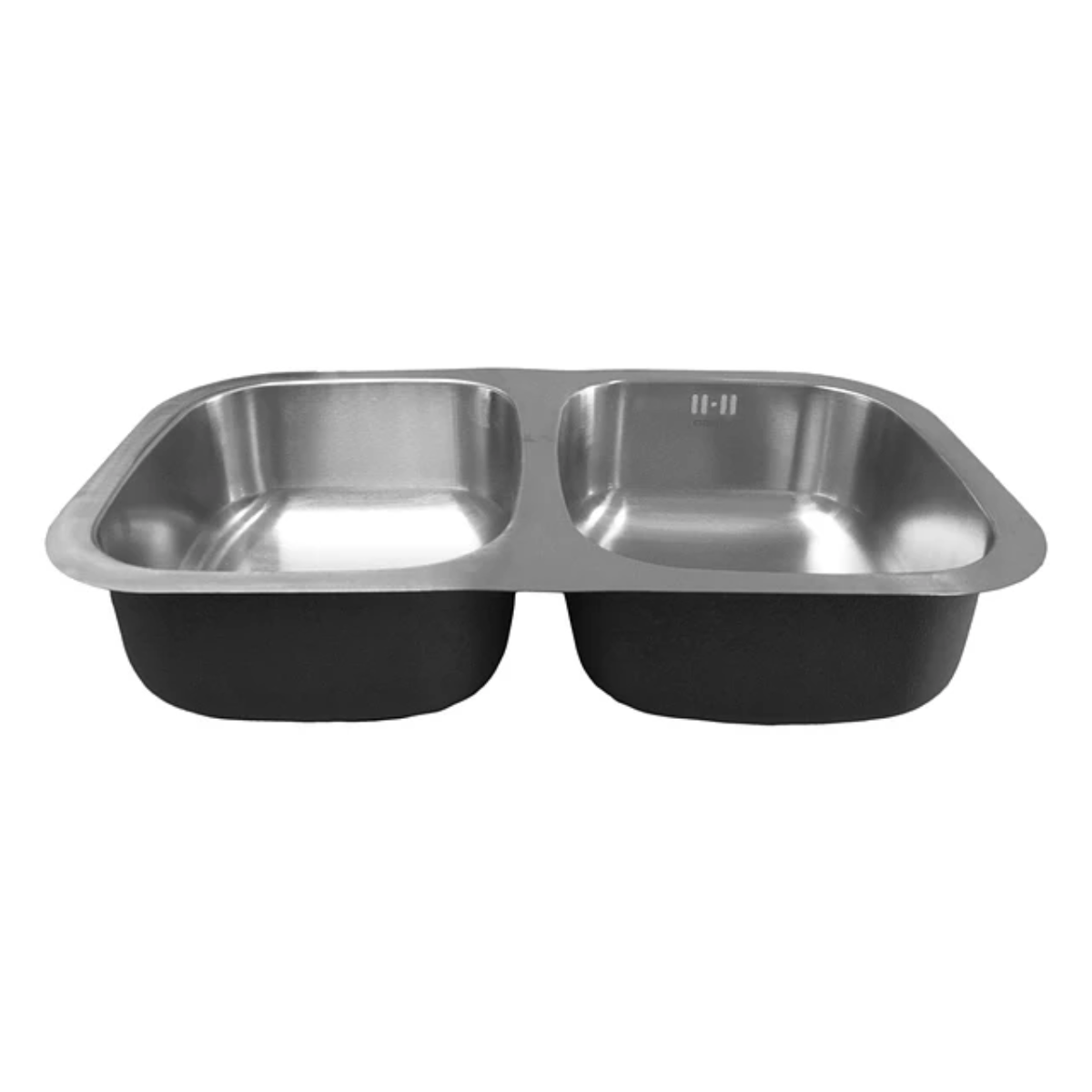 Lavaplatos Bajo Cubierta Doble 80x46 Cm Plata
