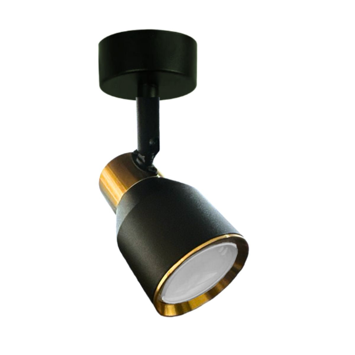 Aplique Individual Negro Dorado GU10