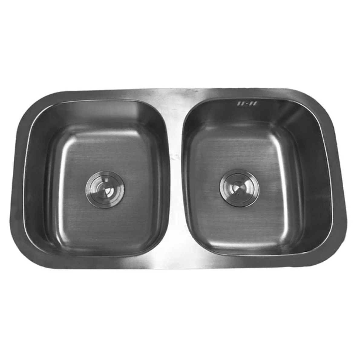 Lavaplatos Bajo Cubierta Doble 80x46 Cm Plata