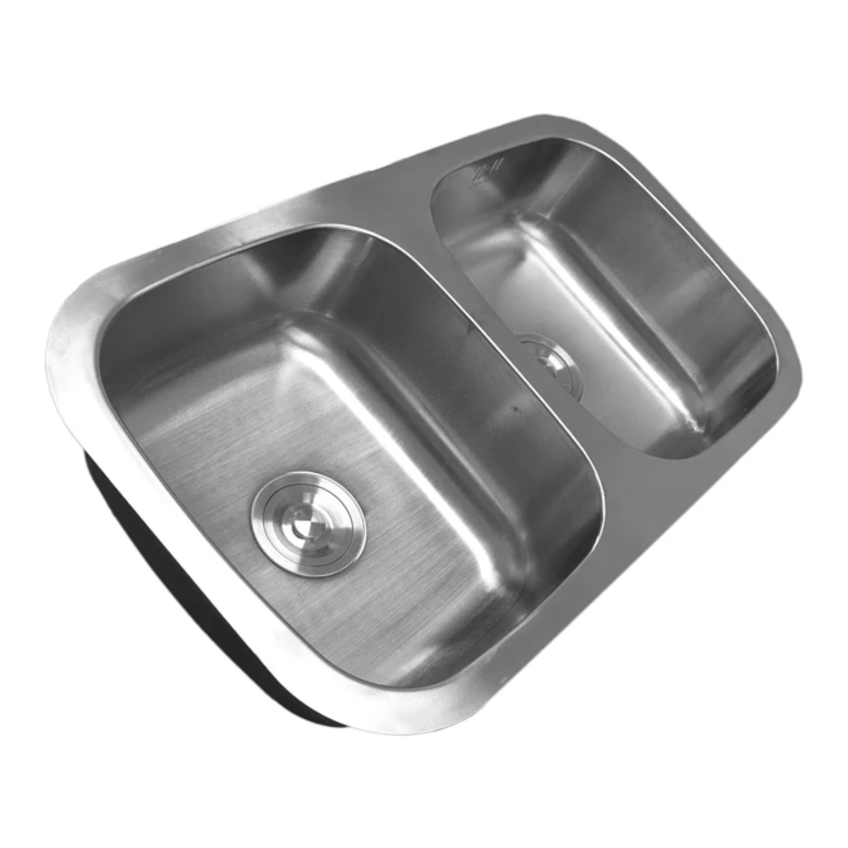 Lavaplatos Bajo Cubierta Doble 80x46 Cm Plata