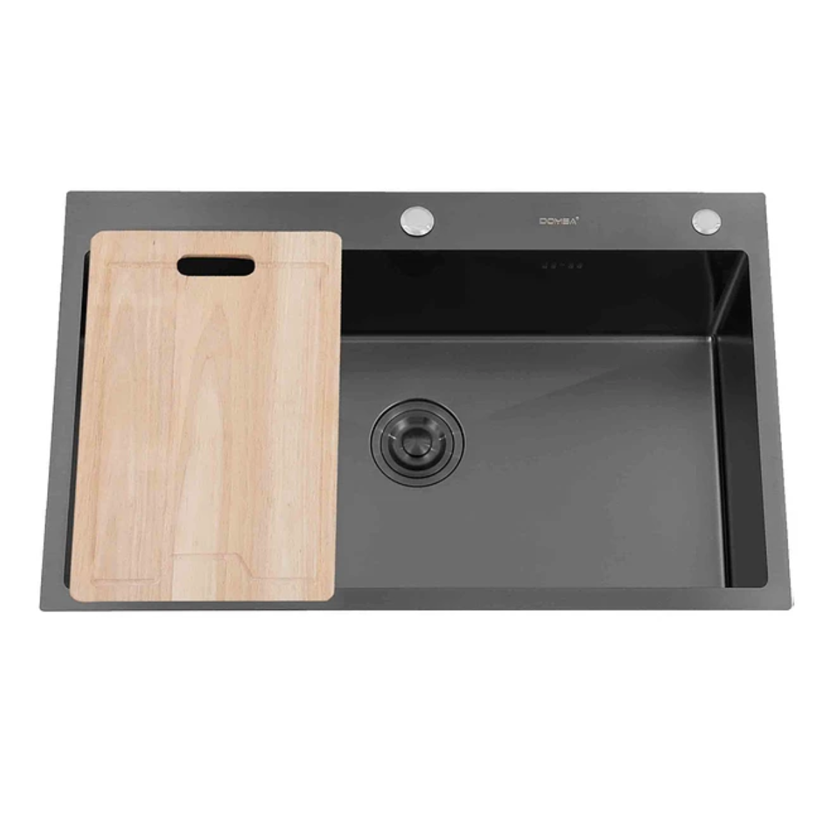 Lavaplatos Deluxe Sobre Cubierta 80x50 Plomo Incluye Accesorios
