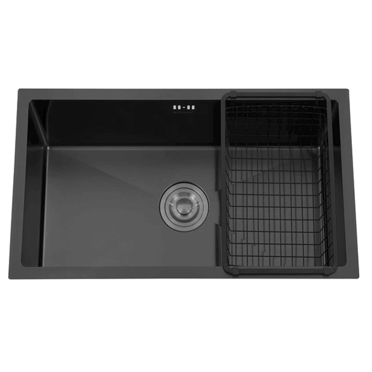 Lavaplatos Deluxe Bajo Cubierta 75x46 Cm Plomo Incluye Accesorios