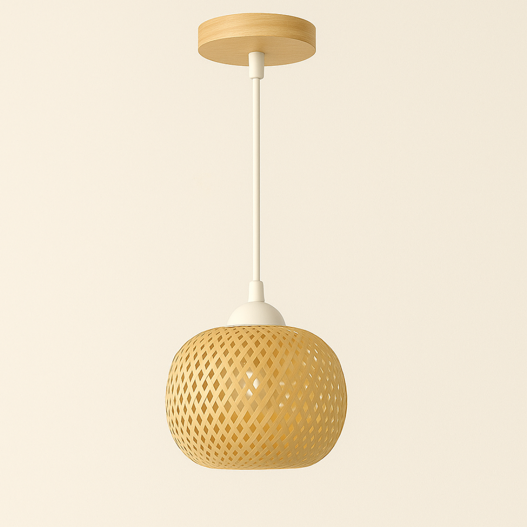 Lampara Techo Individual Modelo Malva Ratan
