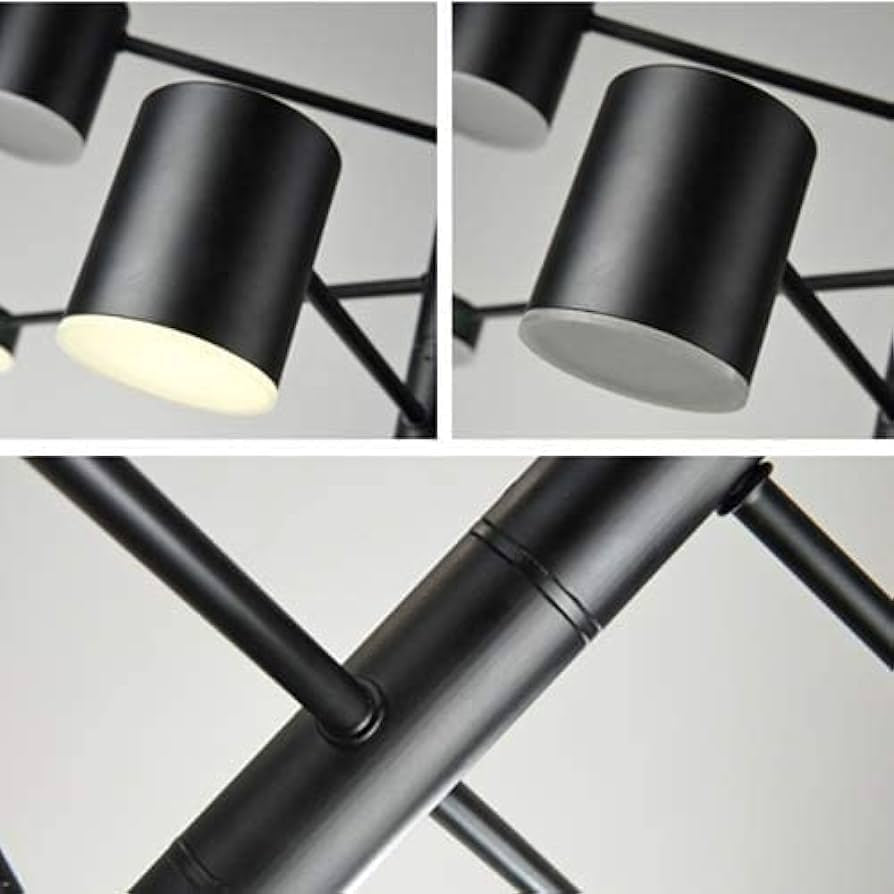 Lampara Nordica Modelo THYRA Negra 4 luces LED AHORRO ENERGIA