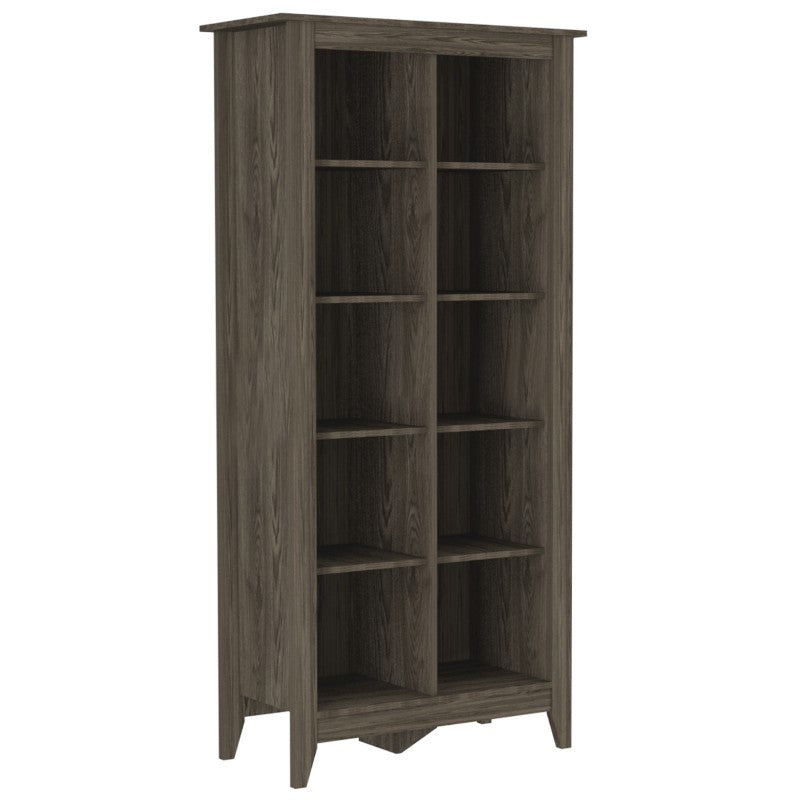 Librero Essential, Coñac, amplios entrepaños para objetos decorativos
