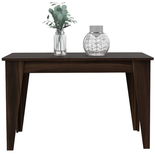 Mesa de Comedor Torino, Habano, con diseño moderno y para cuatro puestos 120