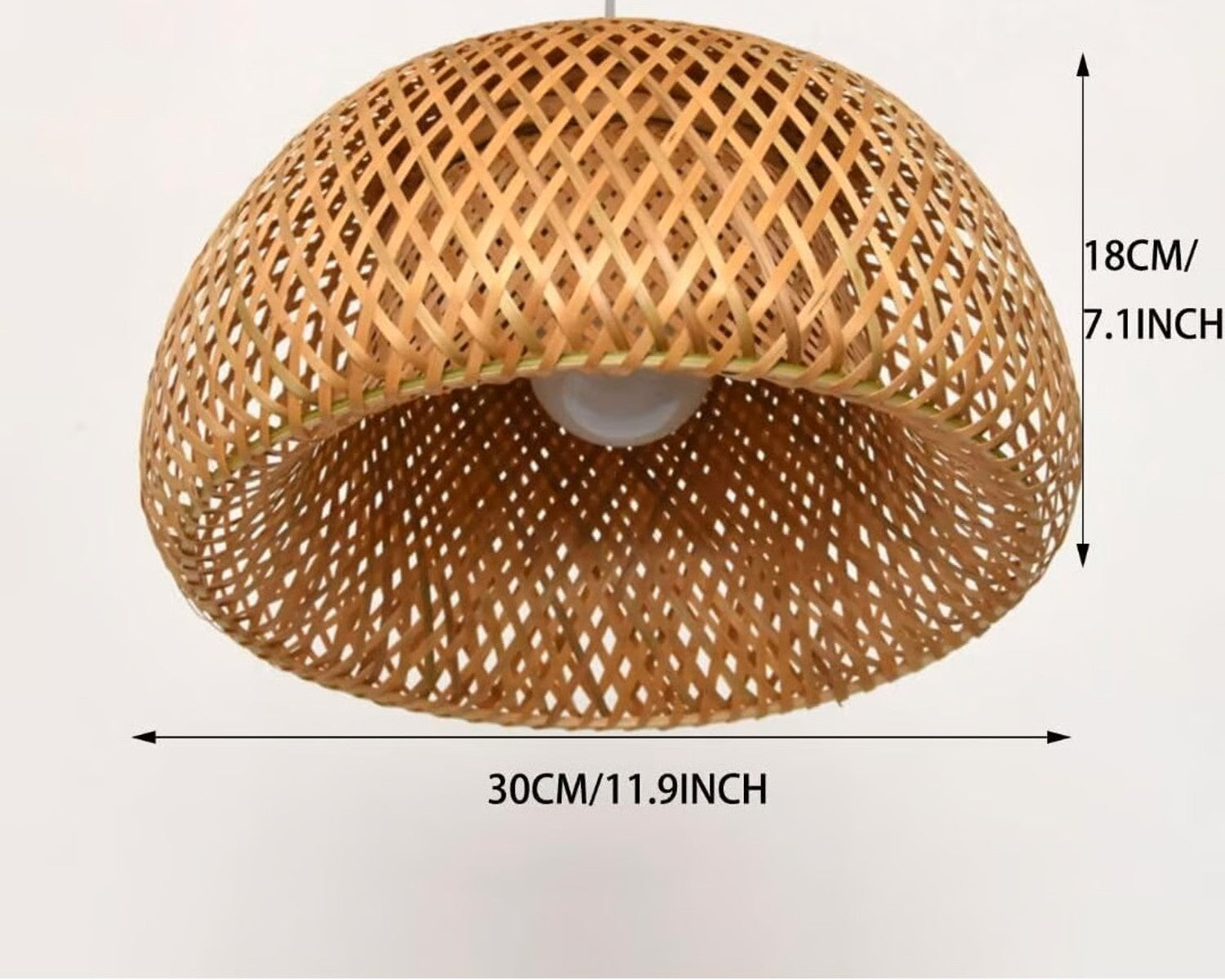 Lampara Colgante Techo Ratan Modelo OLIVA