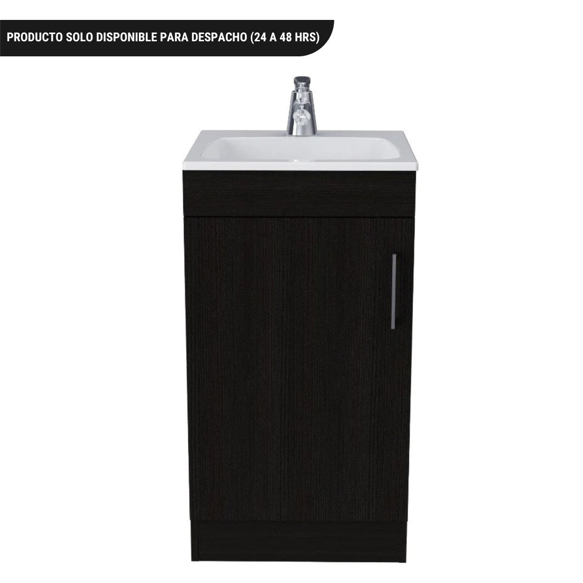 Mueble de Lavamanos Madrid, Wengue, con una puerta abatible