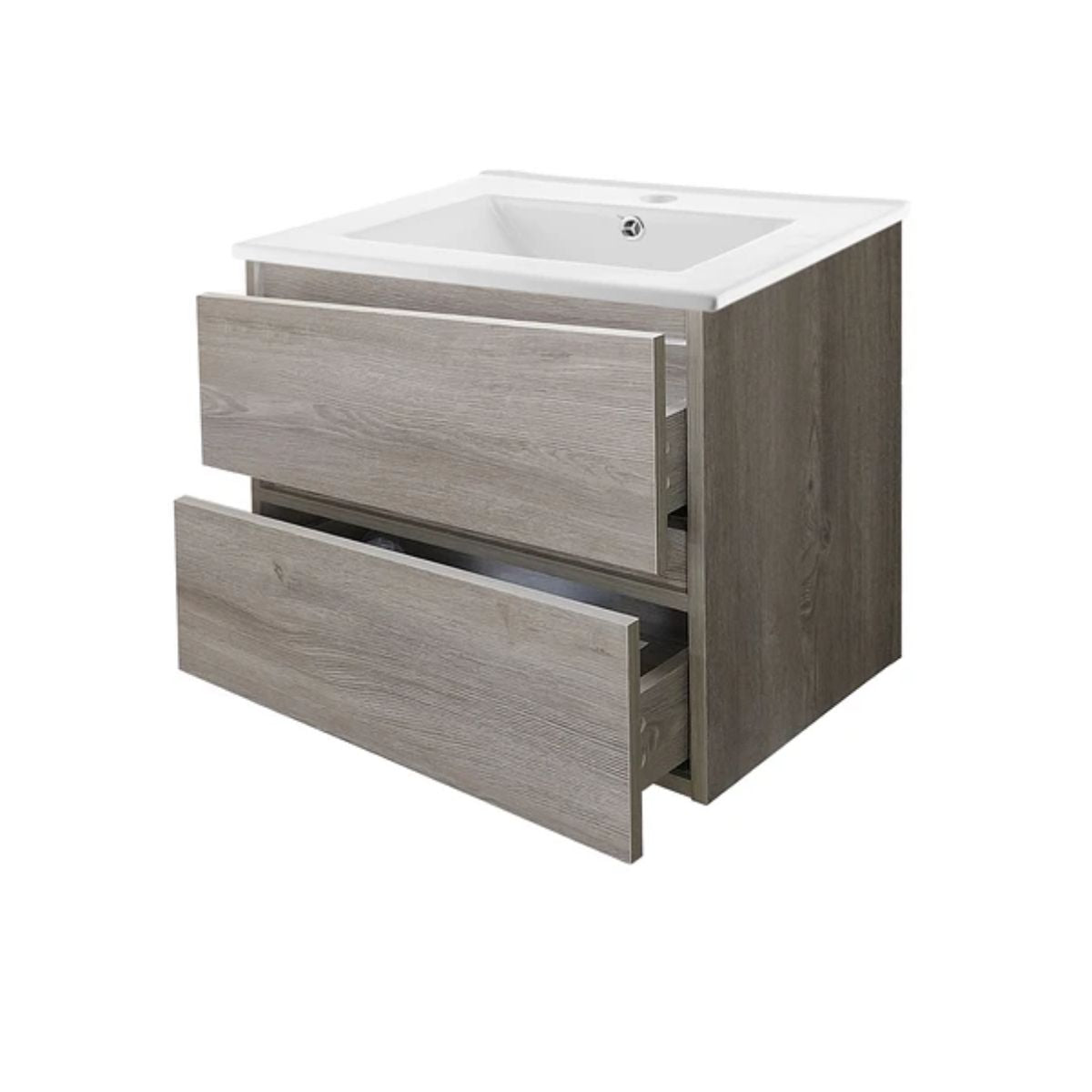 Kit Mueble Vanitorio a muro Space Nogal Claro 61x48x37cm