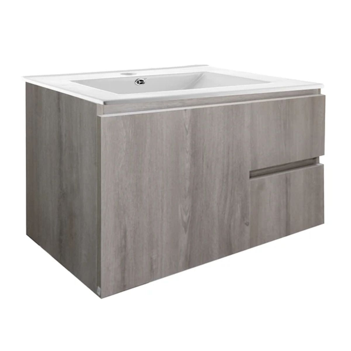 Kit Mueble Vanitorio a muro Space Nogal Claro 81x48x37cm