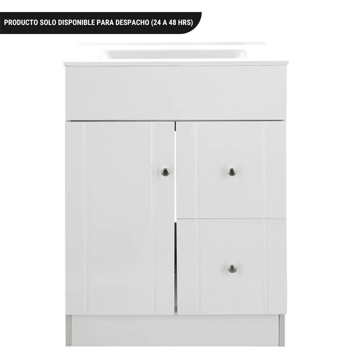 Kit Mueble + Vanitorio Blanco 60x80x40cm