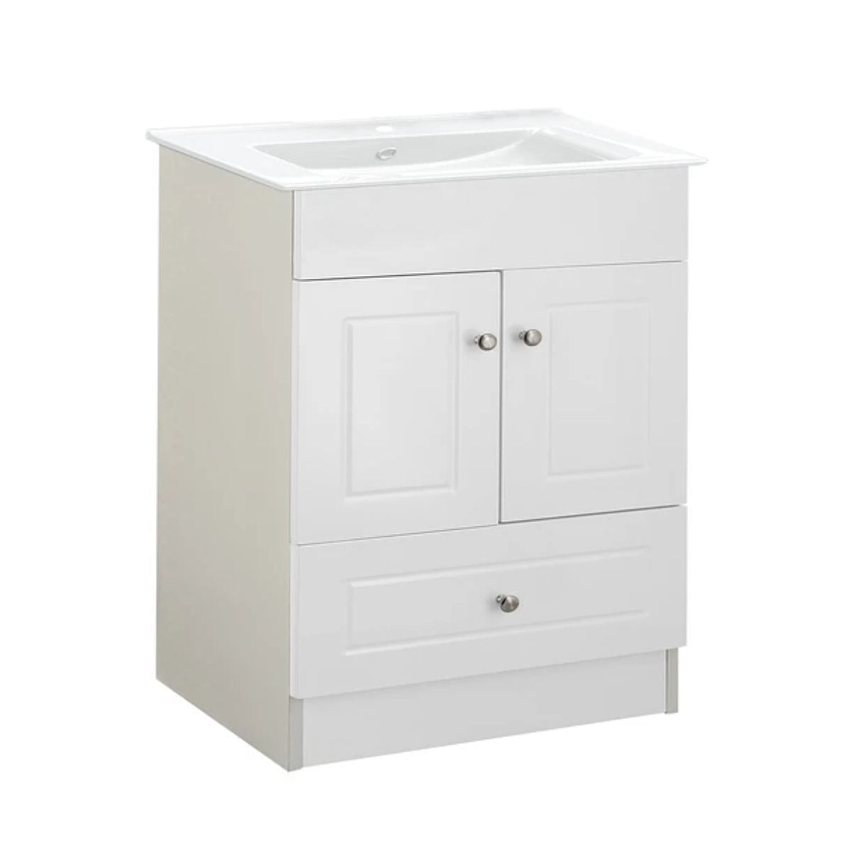 Kit Mueble + Vanitorio Plano Blanco 60x80x47cm