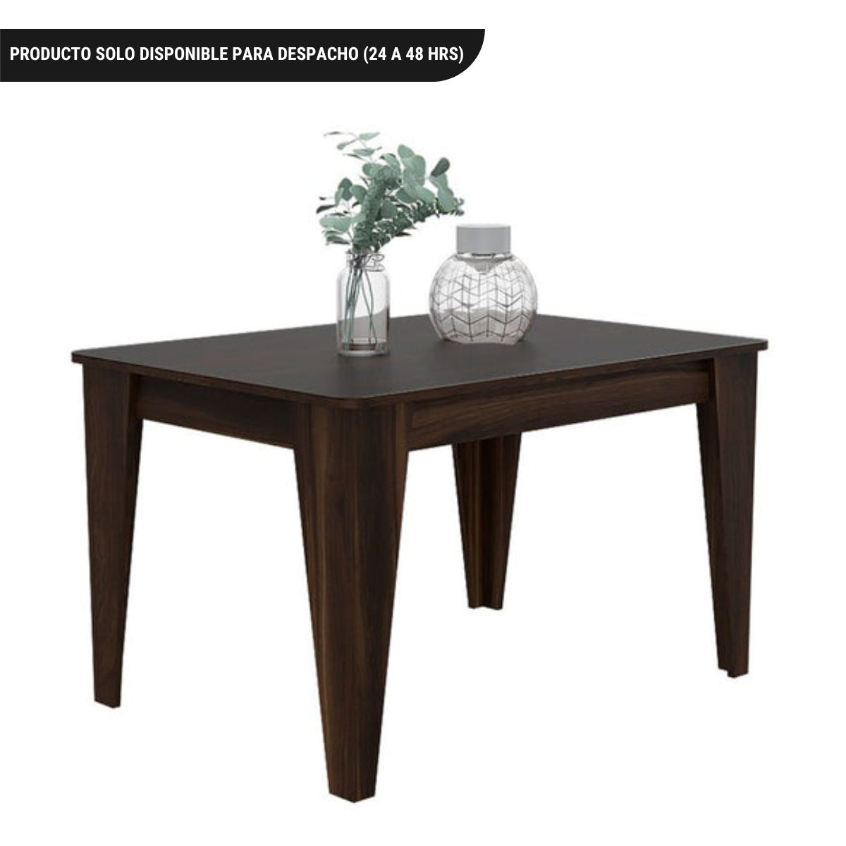 Mesa de Comedor Torino, Habano, con diseño moderno y para cuatro puestos 120
