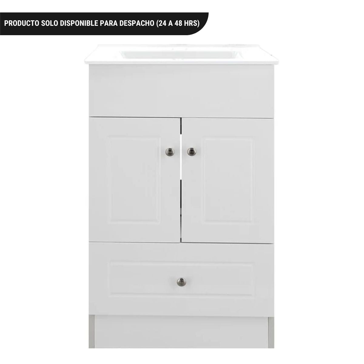 Kit Mueble + Vanitorio Blanco 50x80x40cm