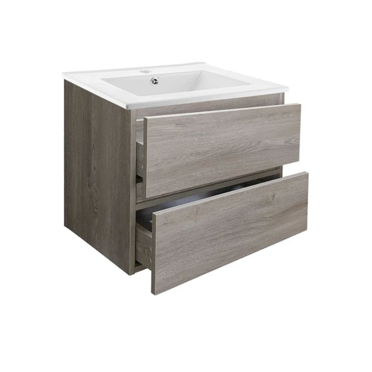 Kit Mueble Vanitorio a muro Space Nogal Claro 61x48x37cm