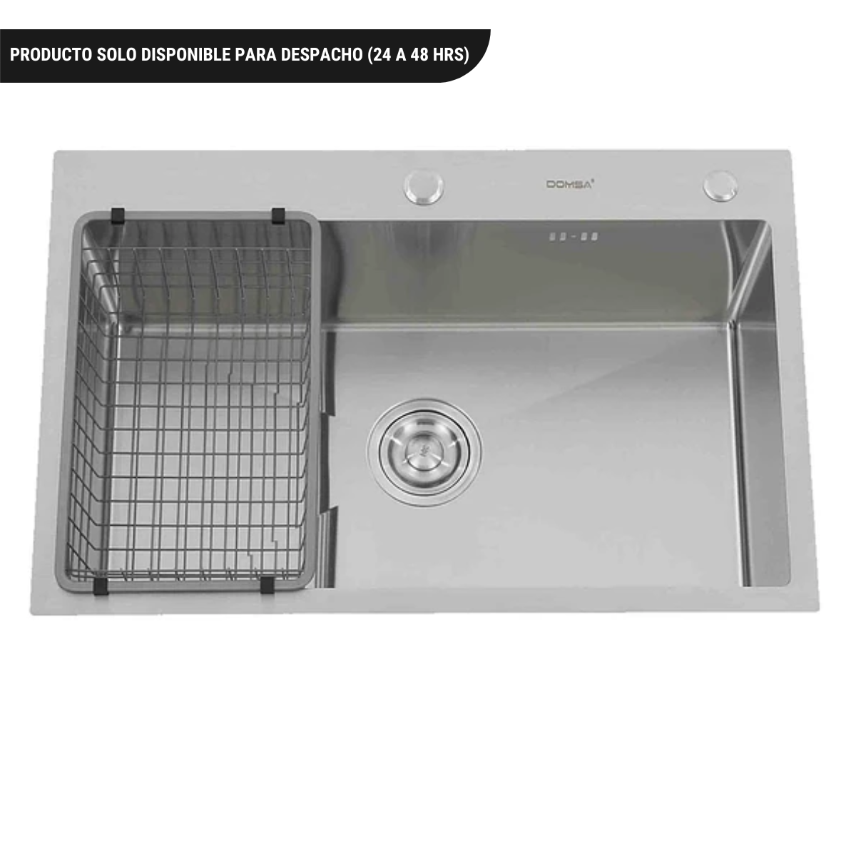 Lavaplatos Deluxe Plata Sobre Cubierta 70x46 Cm Incluye Accesorios