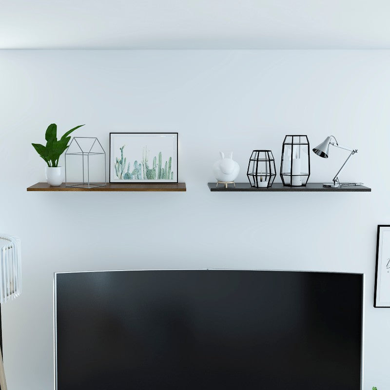 Repisa Wall Z,160, Caramelo y Wengue, ideal para colocar objetos