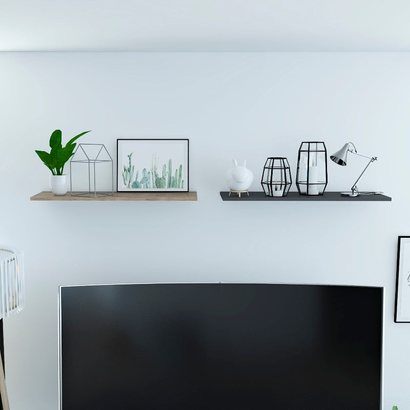 Repisa Vassel Wall Z,160, Miel y Plomo, ideal para ubicar objetos